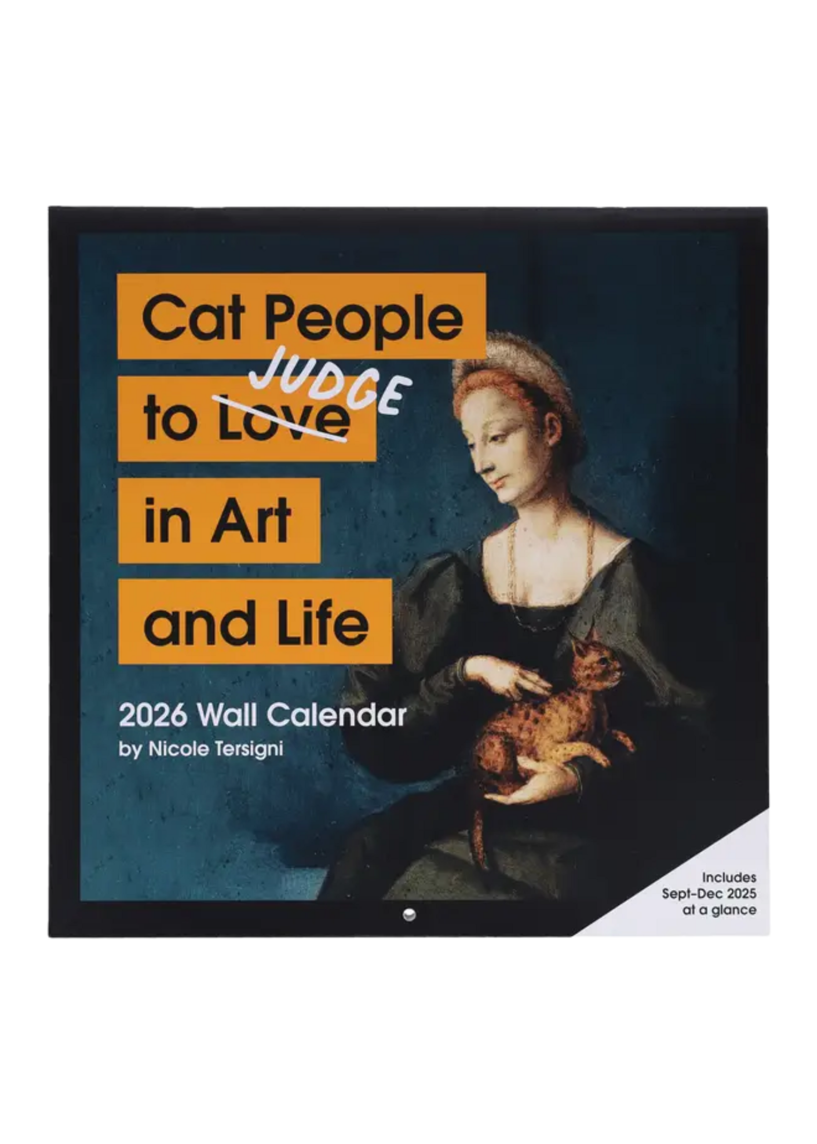 Chronicle Books Cat People To Judge in Art and Life 2026 Wall Calendar