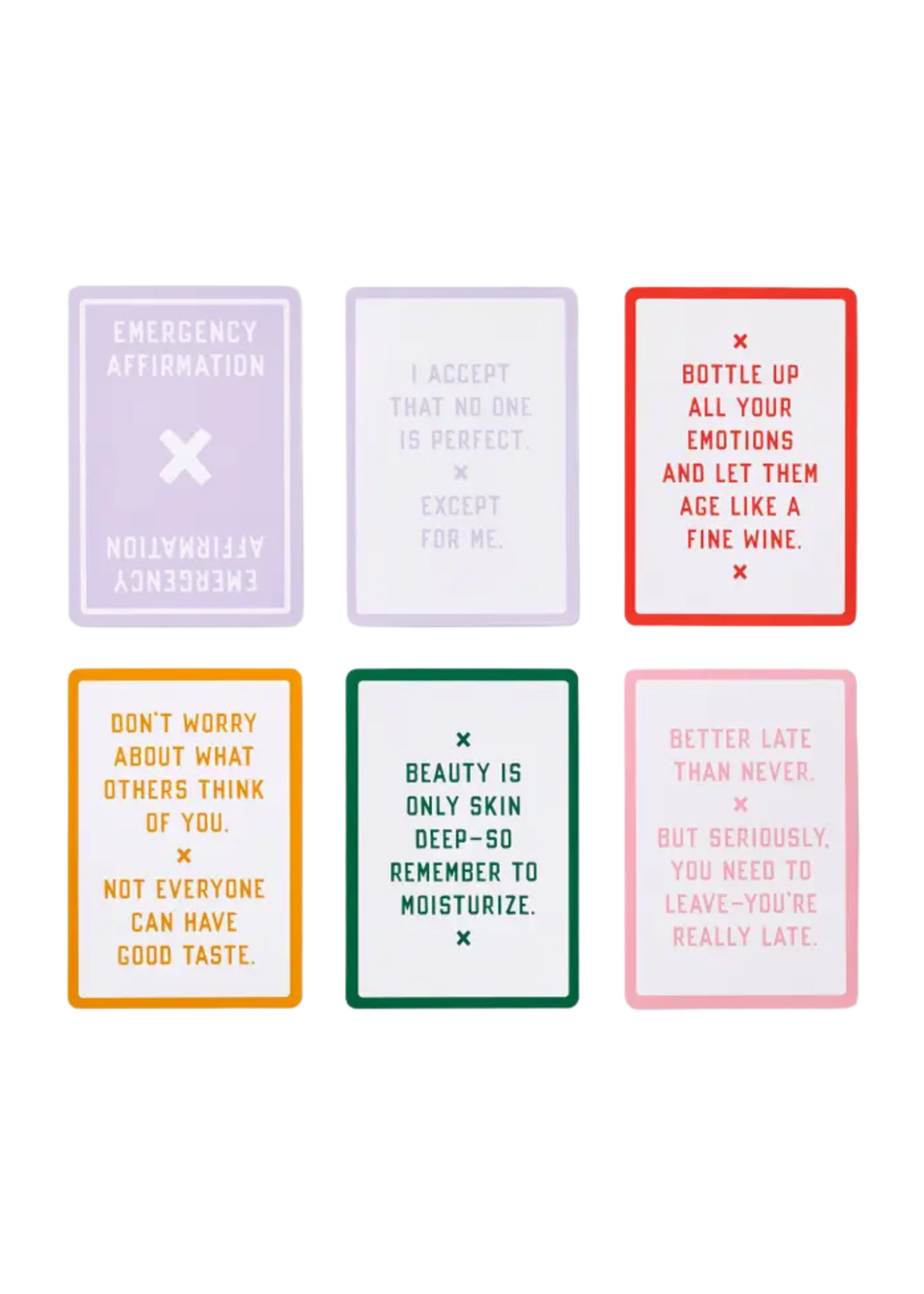 Chronicle Books Emergency Affirmations For Exceptionally Stupid Days