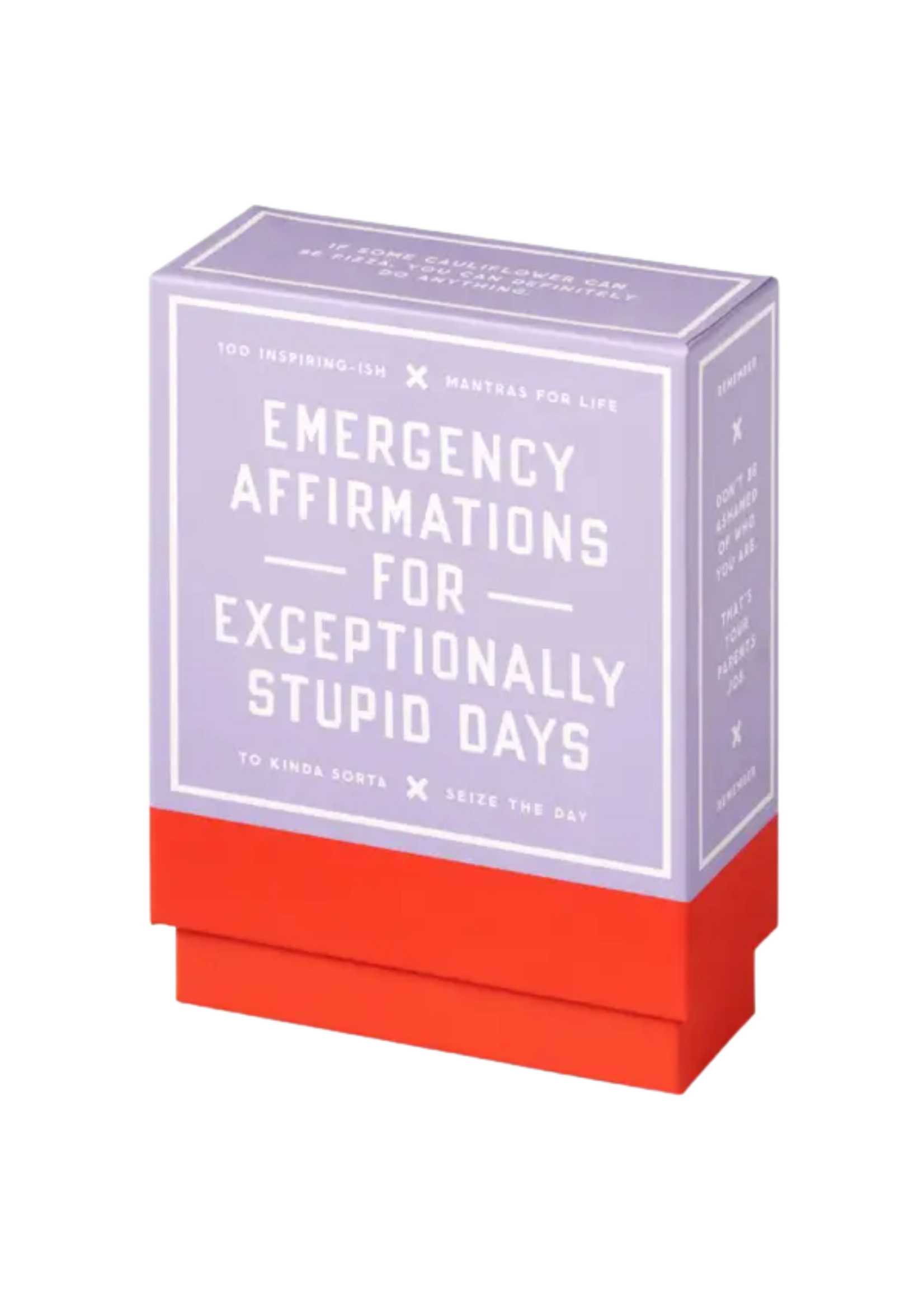 Chronicle Books Emergency Affirmations For Exceptionally Stupid Days