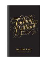 Chronicle Books Fucking Brilliant One Line A Day -  A Five Year Memory Book