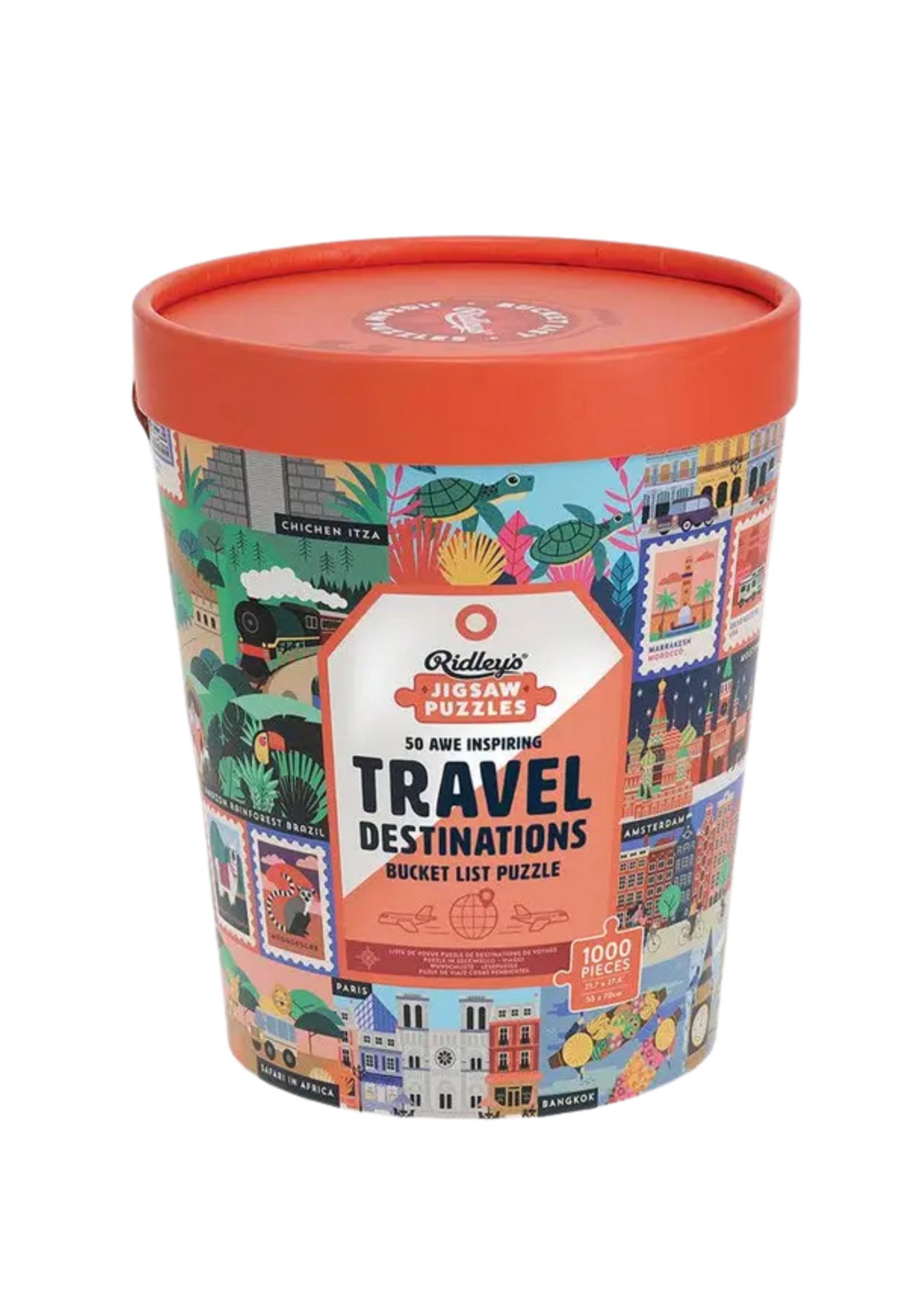 Chronicle Books Travel Destinations 1000 Piece Puzzle