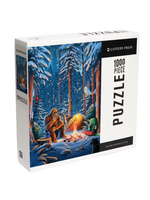 Lantern Press Camping Bigfoot 1000 Piece Puzzle