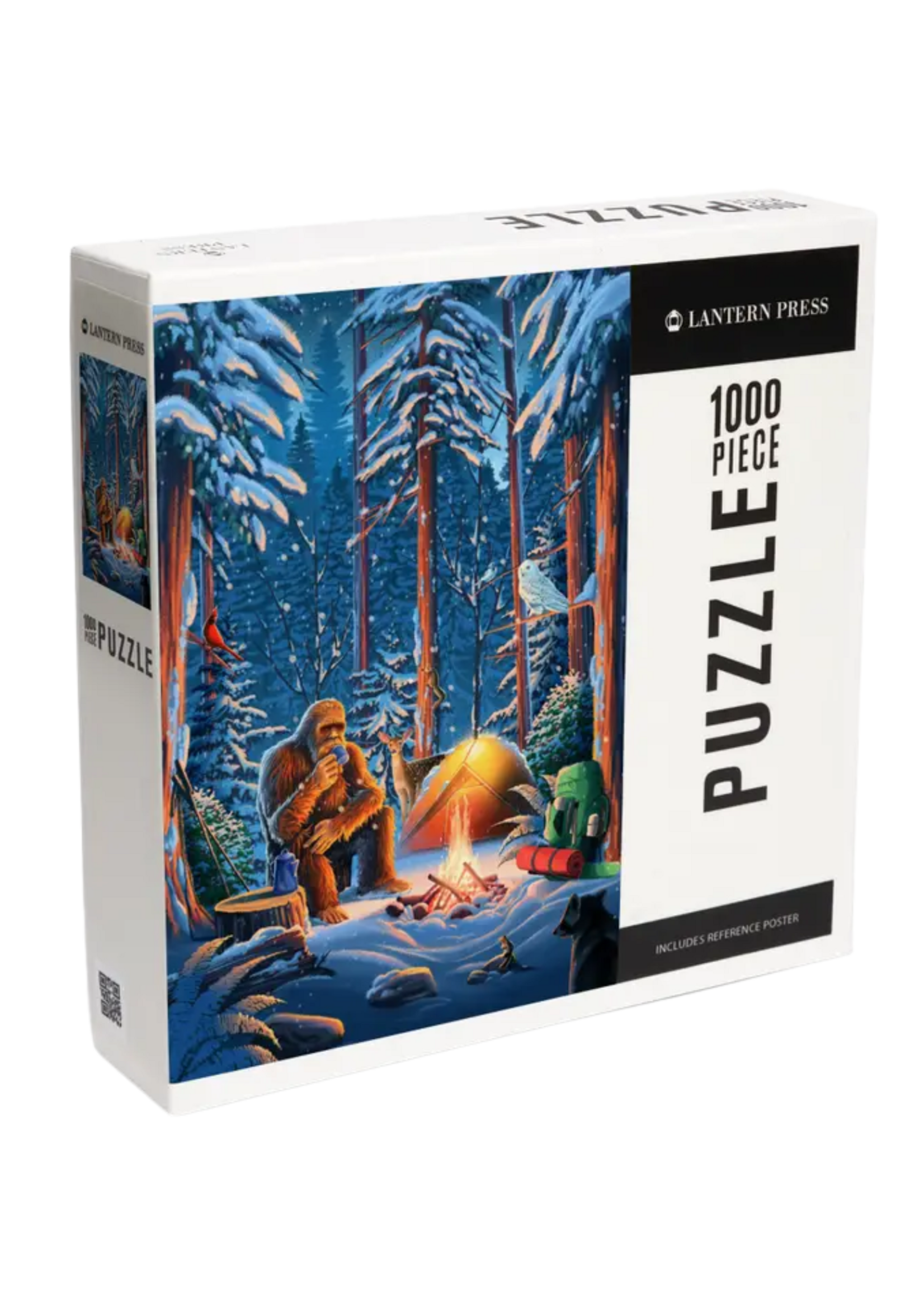 Lantern Press Camping Bigfoot 1000 Piece Puzzle