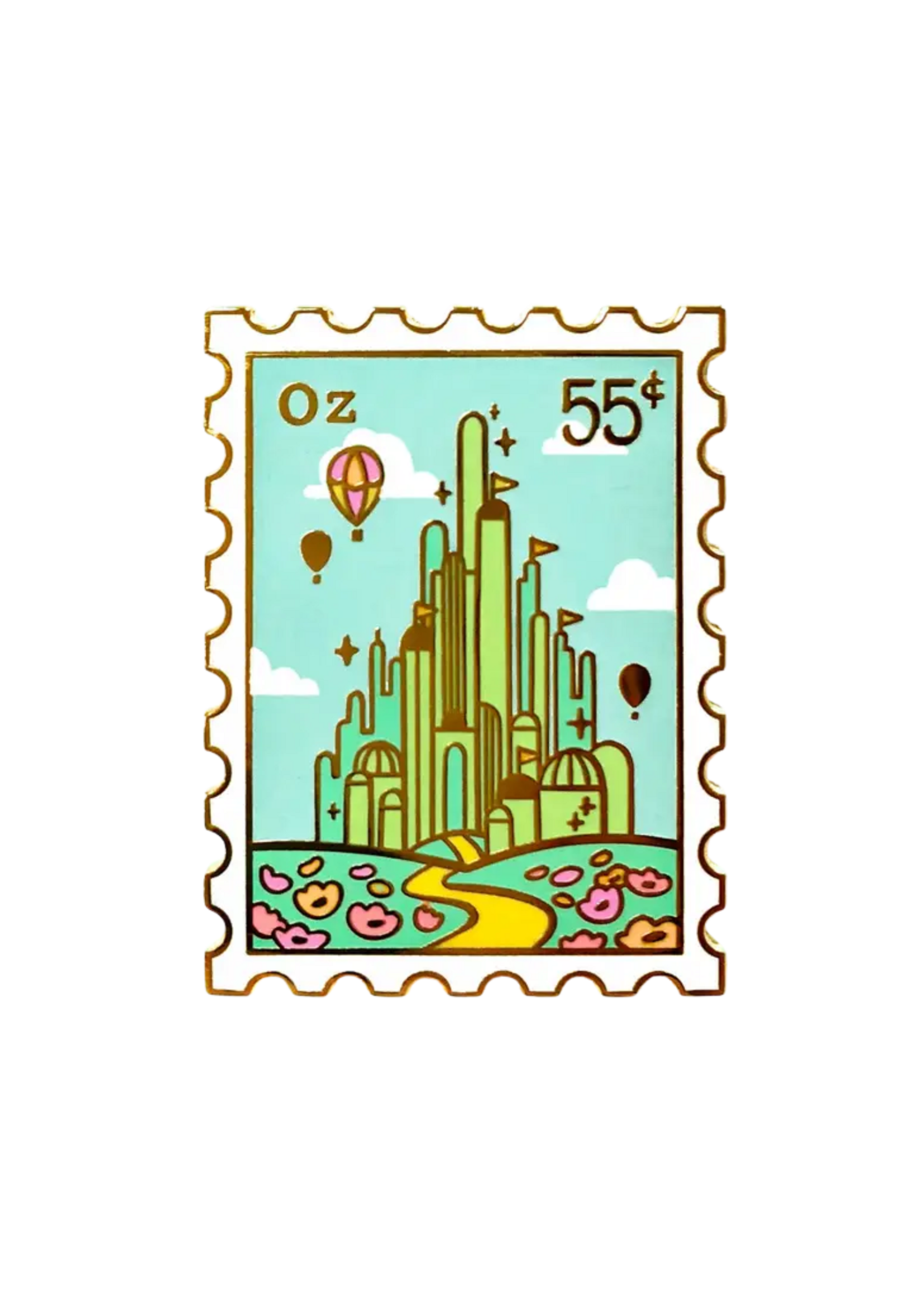 Joy Addict Oz Stamp Enamel Pin