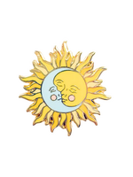 Strike Gently Co Sun And Moon Enamel Pin