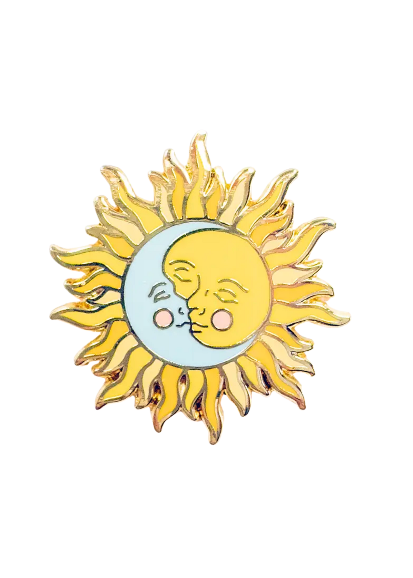 Strike Gently Co Sun And Moon Enamel Pin