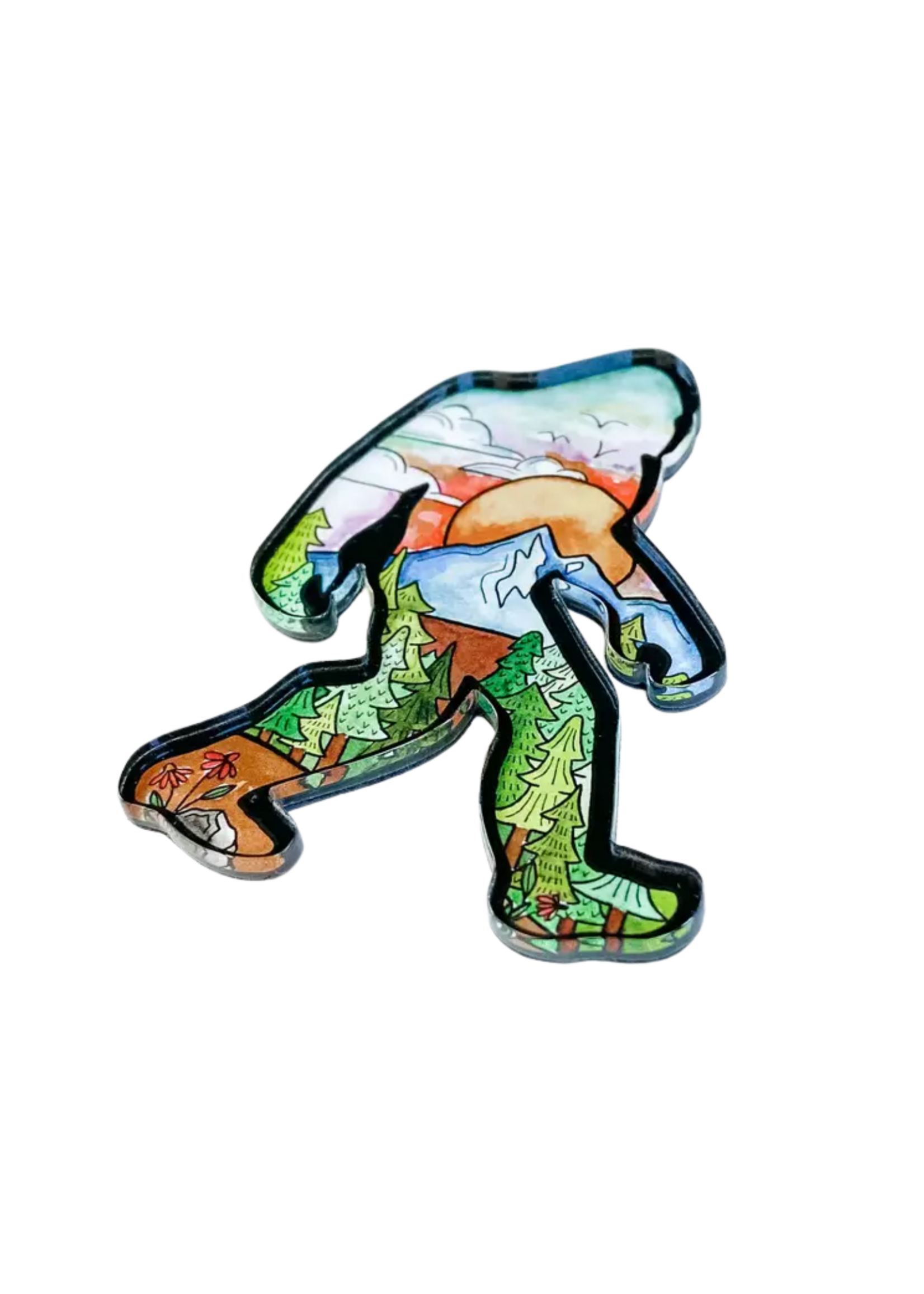 Sticker Girl Sasquatch Magnet