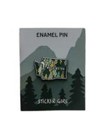 Sticker Girl Washington State Trees Enamel Pin