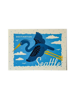 Wug Prints Destination Seattle Post Card