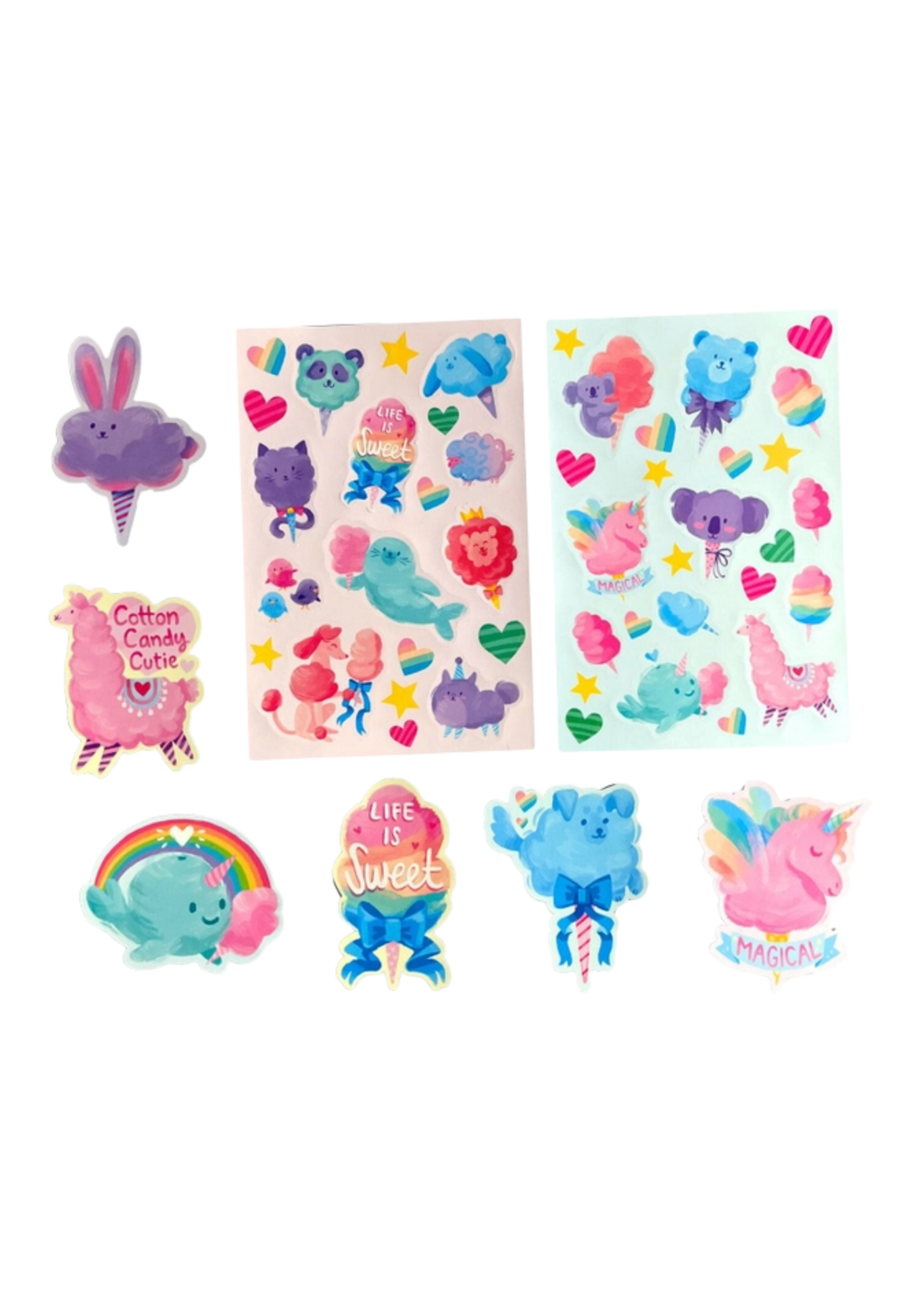 Ooly Fluffy Cotton Candy Scented Stickers