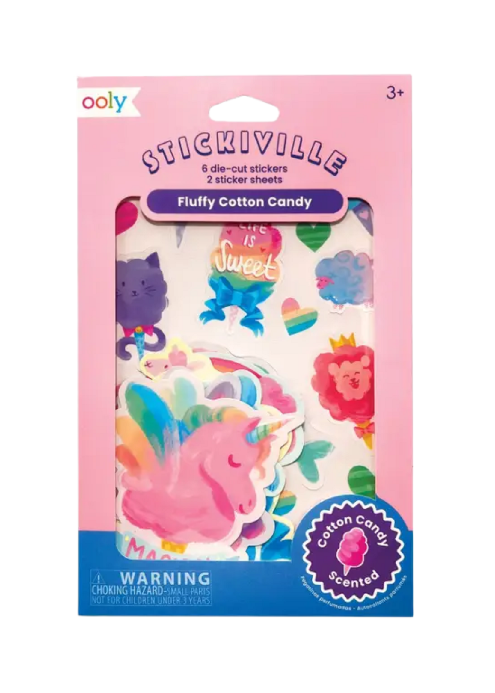 Ooly Fluffy Cotton Candy Scented Stickers
