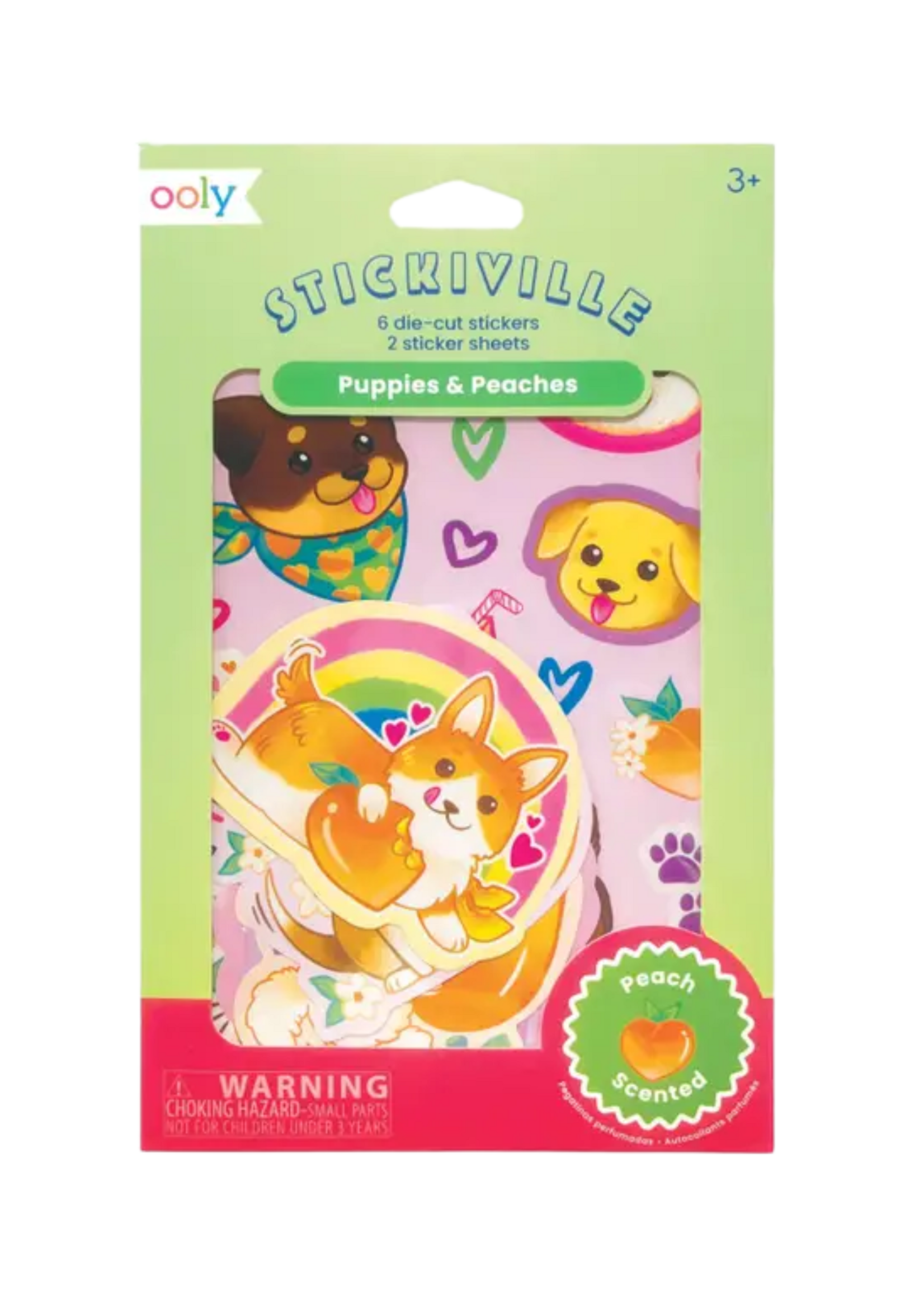 Ooly Puppies & Peaches Scented Stickers