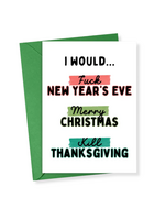 R is for Robo Holiday Card - Fuck Merry Kill