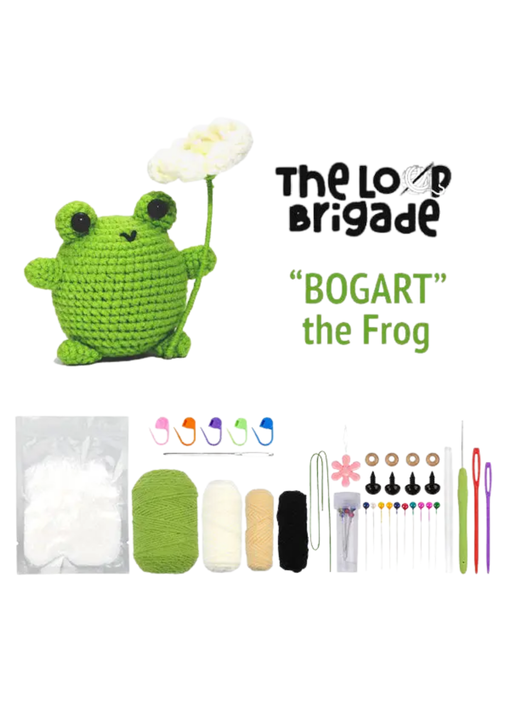 Showcase Bogart The Frog Crochet Kit
