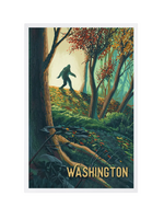 Lantern Press Wandering Bigfoot Postcard