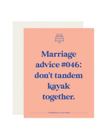 Paloma Paper Co. Wedding Card - Kayak