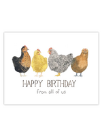 Yardia Birthday Card - Chickens