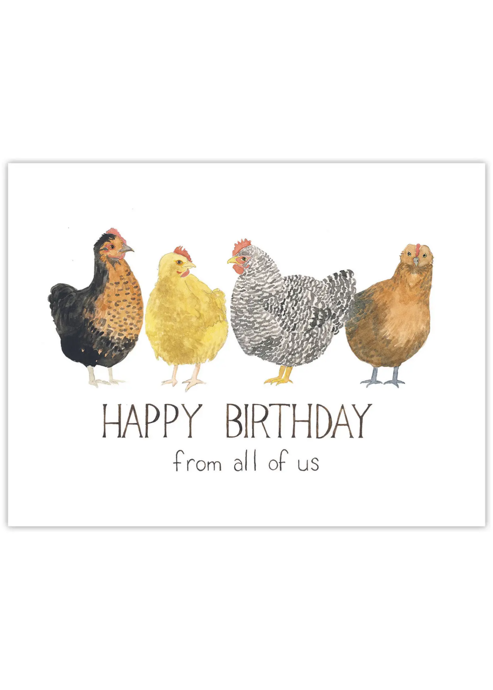 Yardia Birthday Card - Chickens