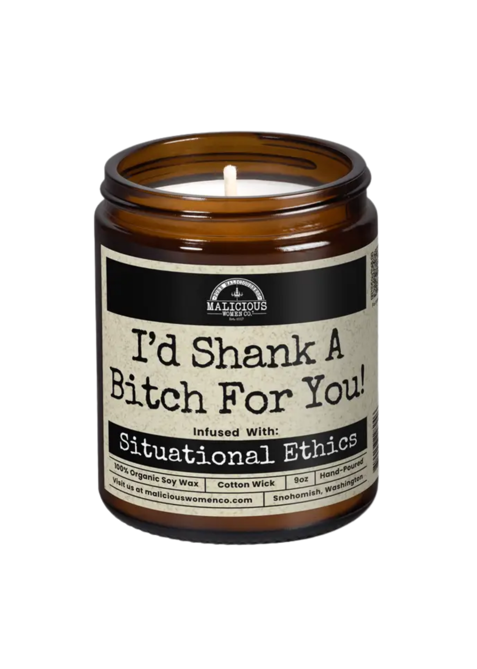 Malicious Woman Candle Co. Id Shank A Bitch For You Candle