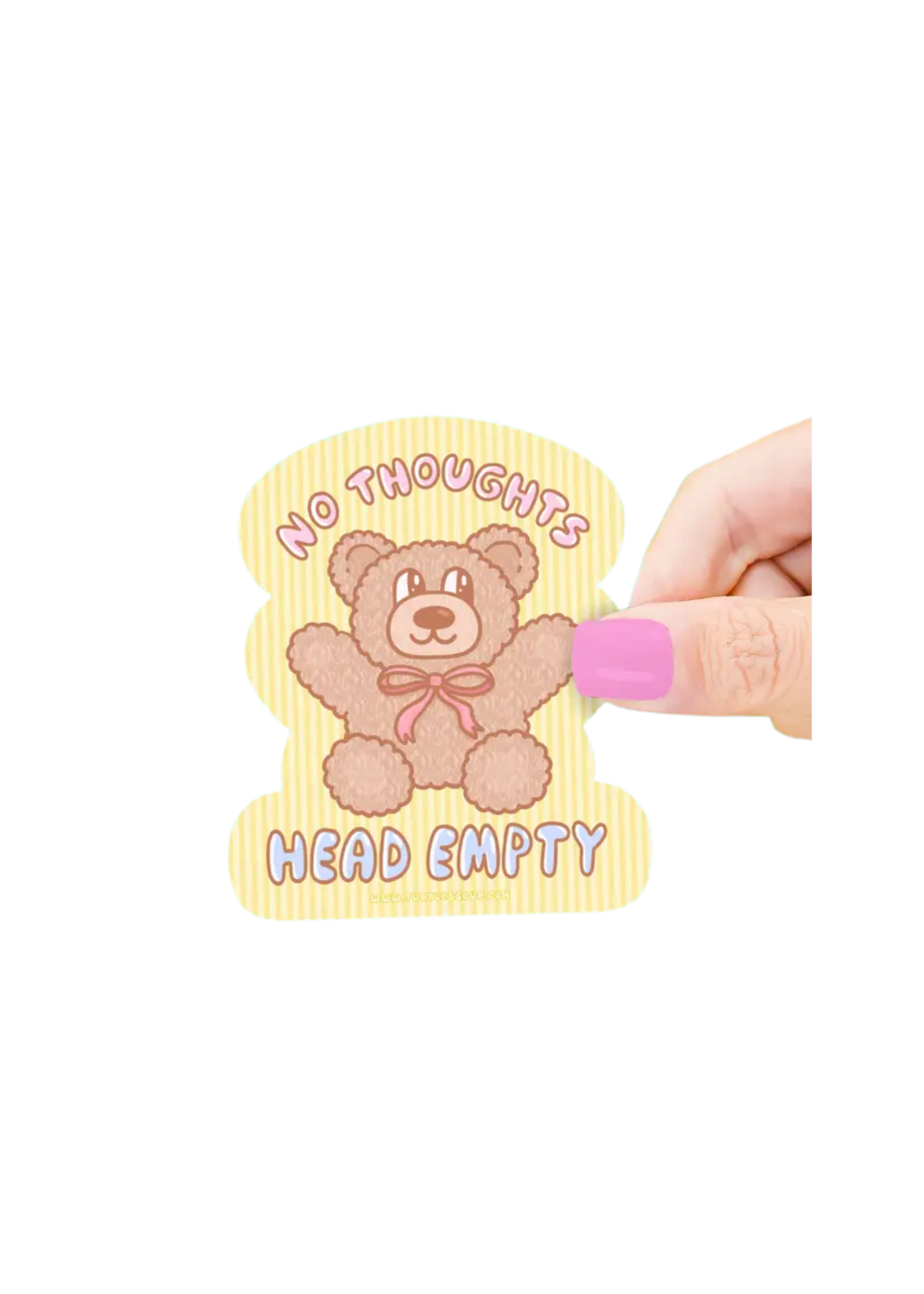 Turtle's Soup No Thoughts Head Empty Sticker