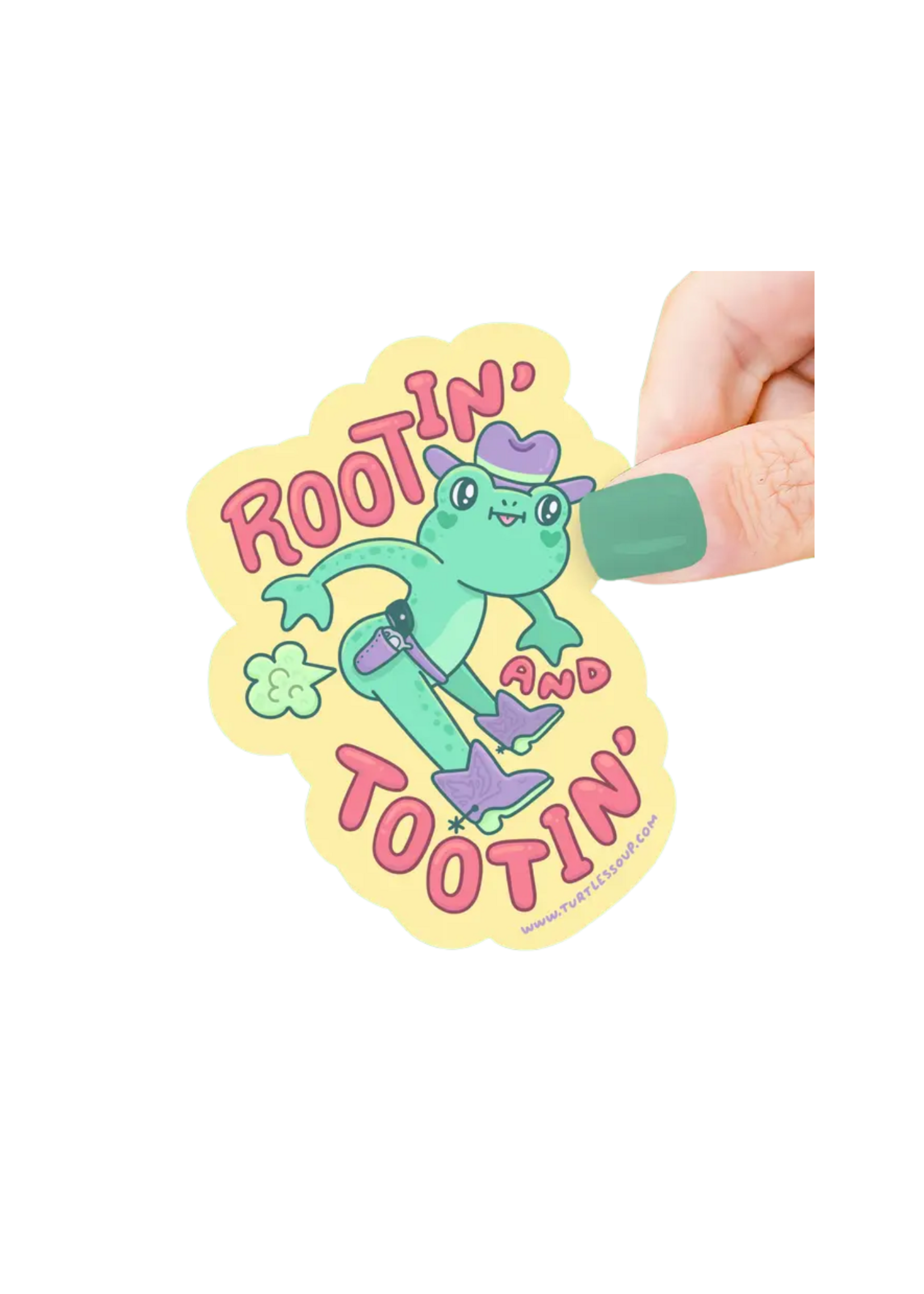 Turtle's Soup Rootin' and Tootin' Sticker