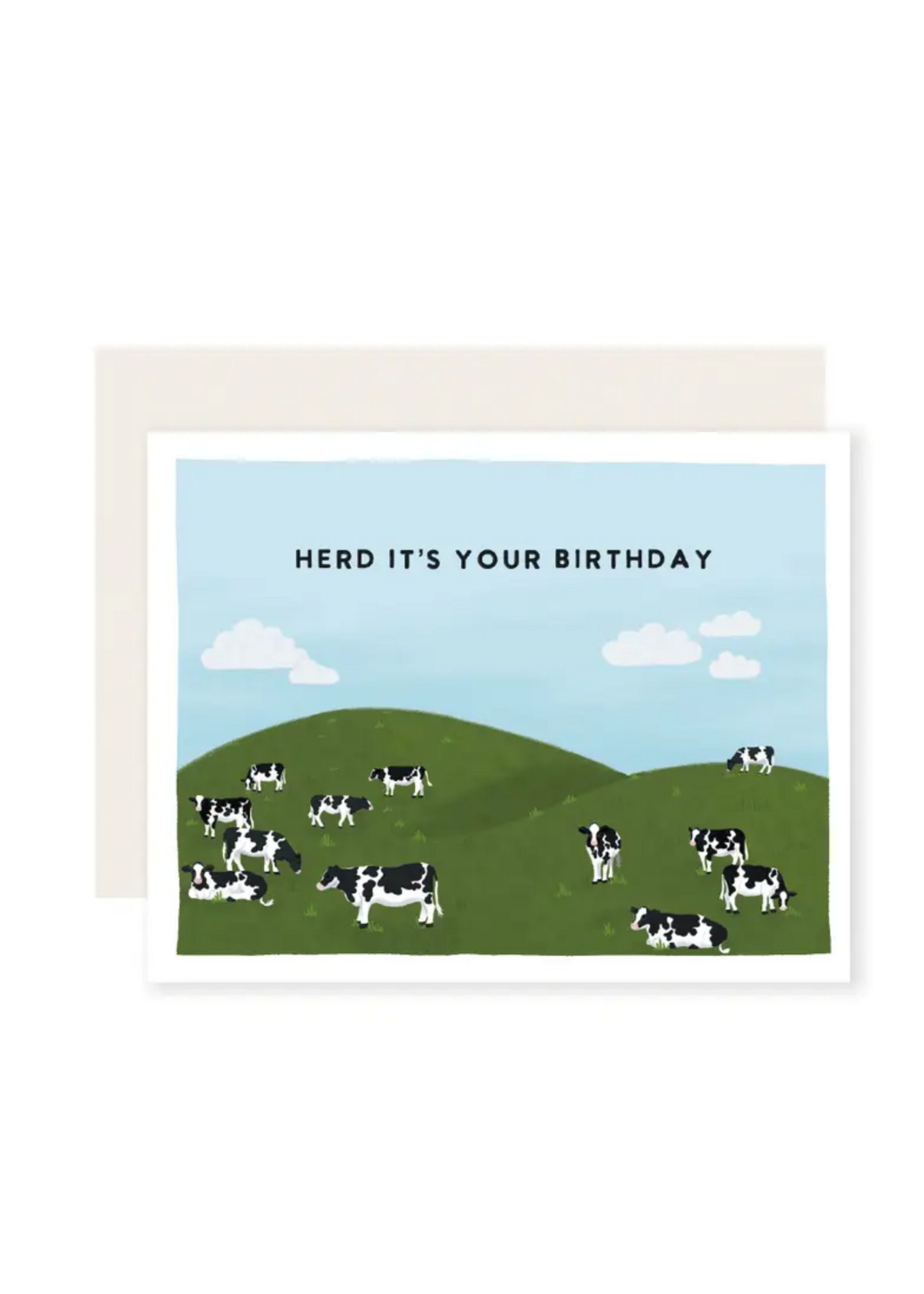 Slightly Stationery Birthday Card - Herd It's Your Birthday