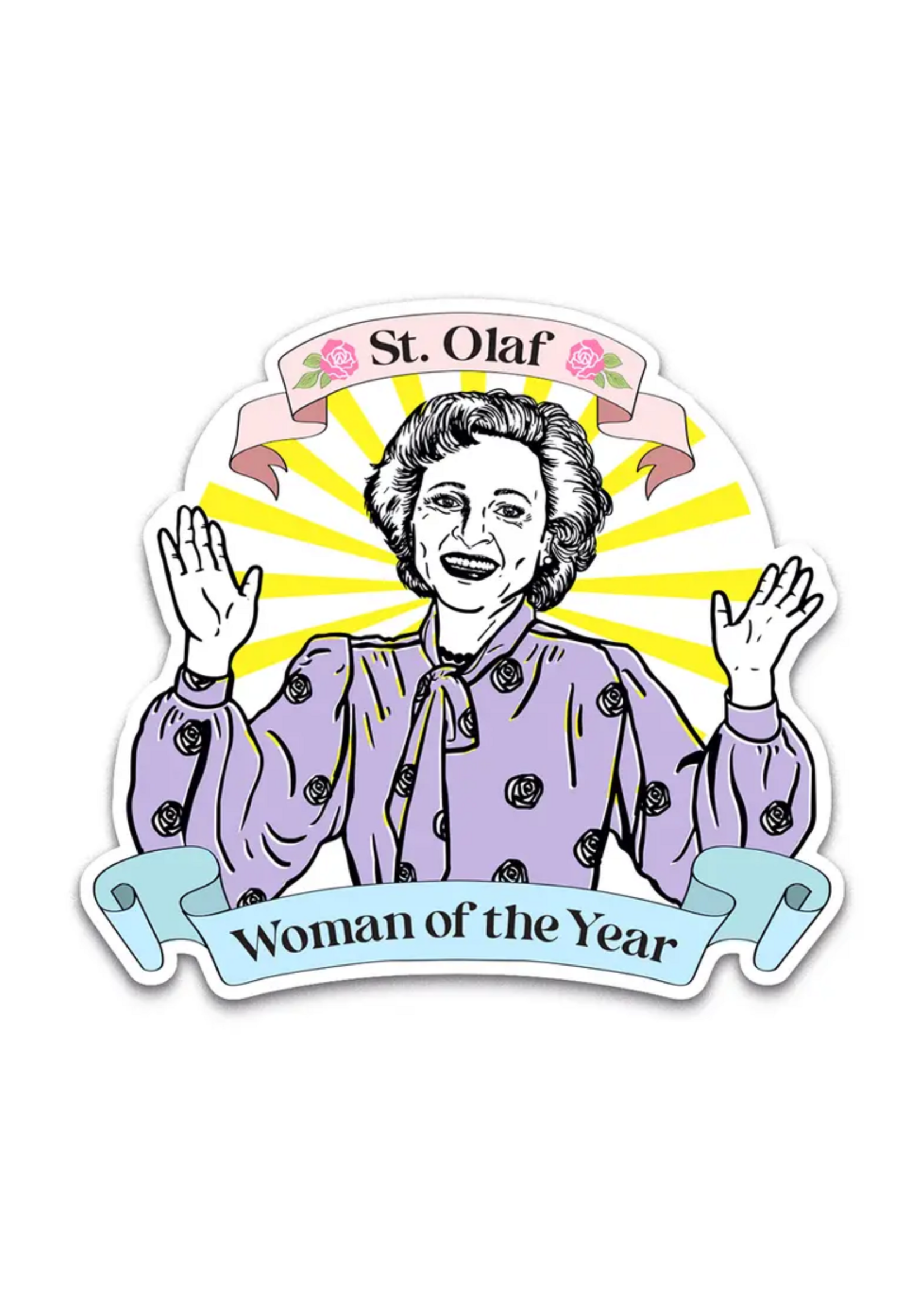 Smitten Kitten RIP Betty White Sticker