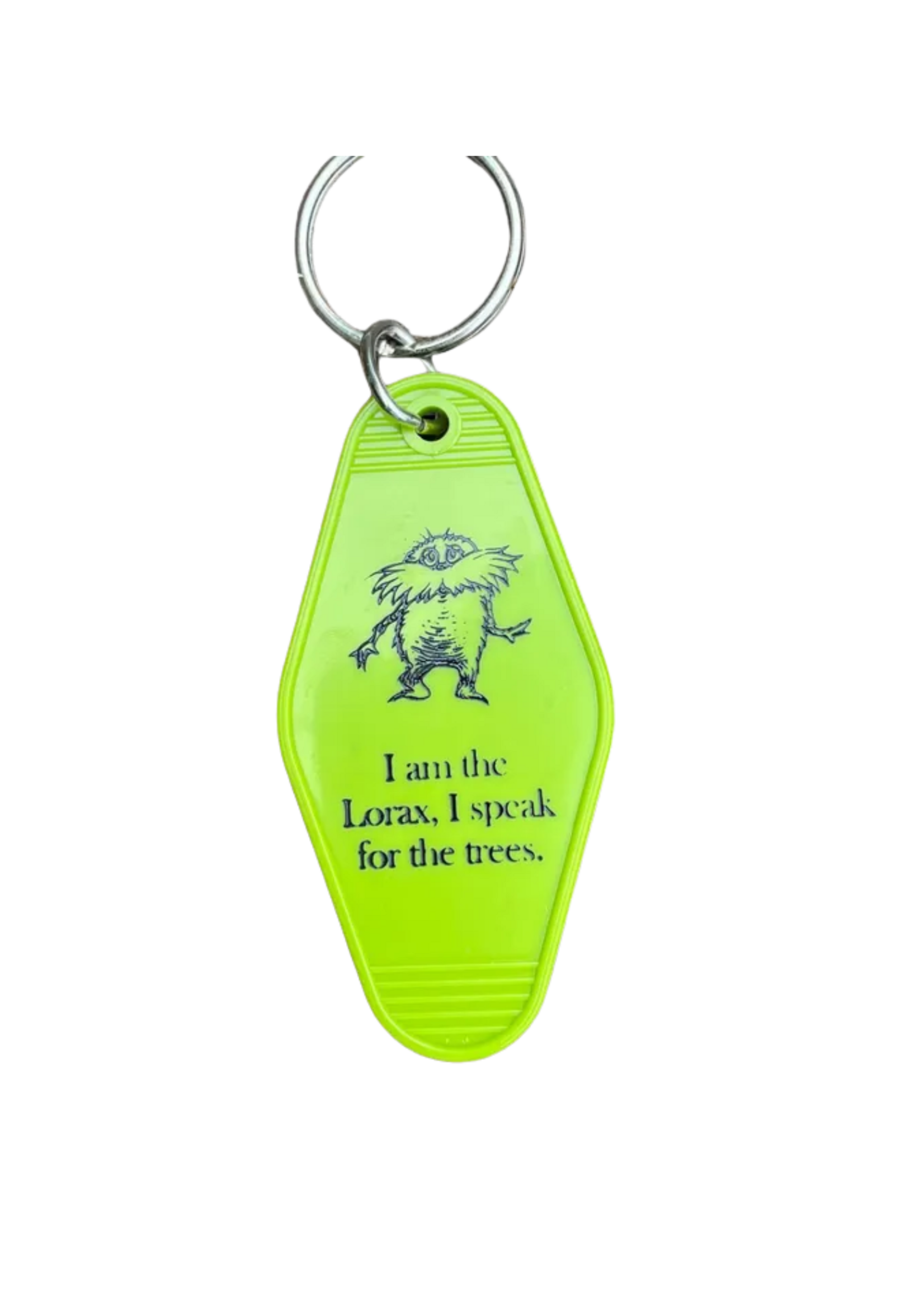 The 3 Sisters Design Co I Am the Lorax Motel Fob Keychain