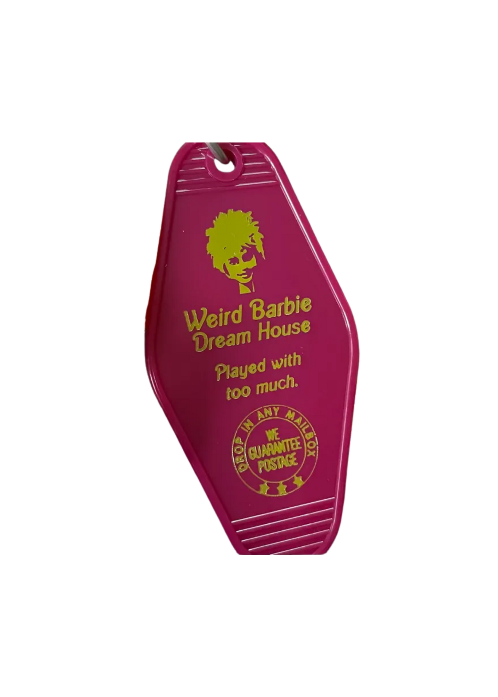 The 3 Sisters Design Co Weird Barbie Dream House Motel Fob Keychain