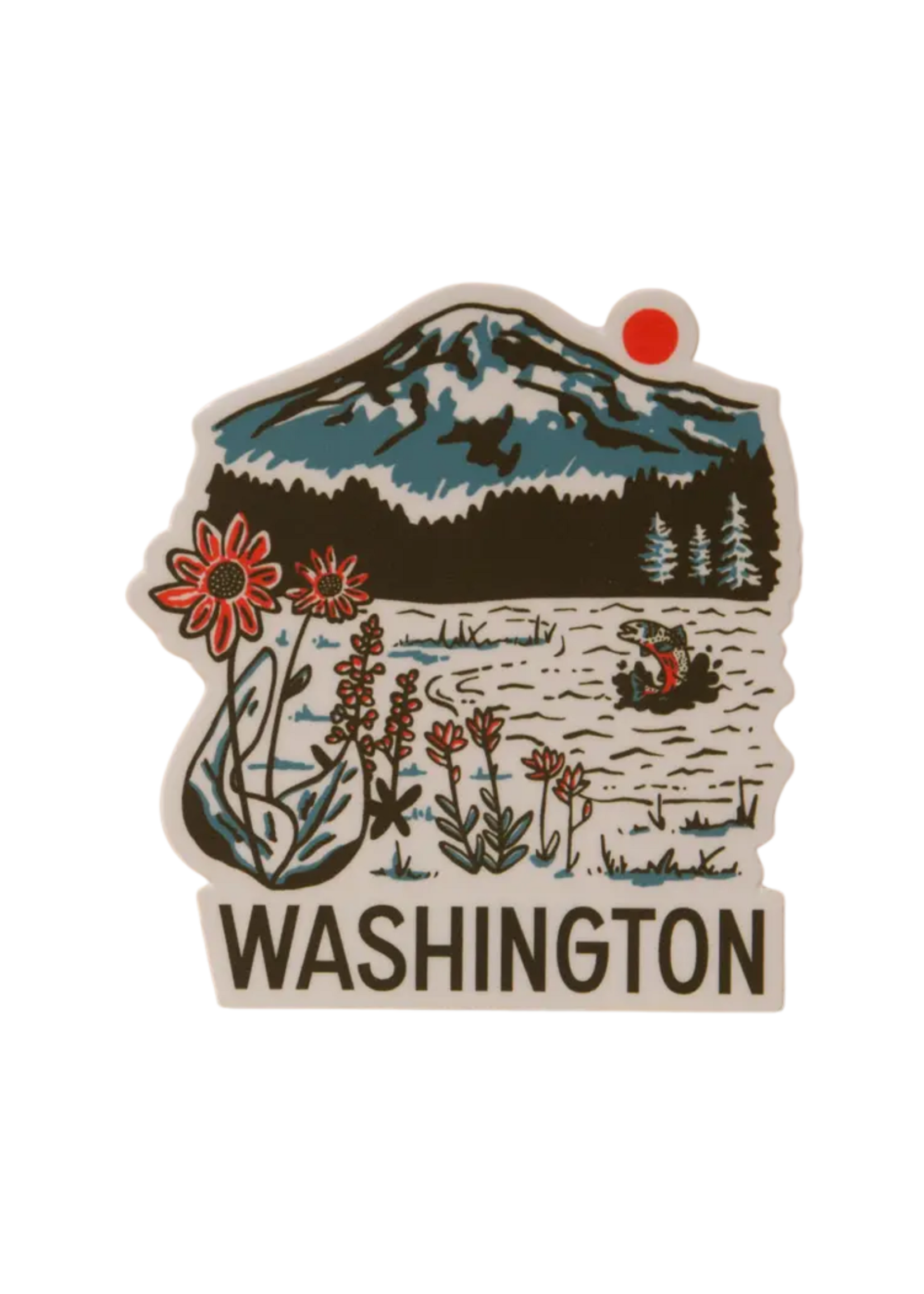 Tender Loving Empire Washington Mountain Lake Sticker