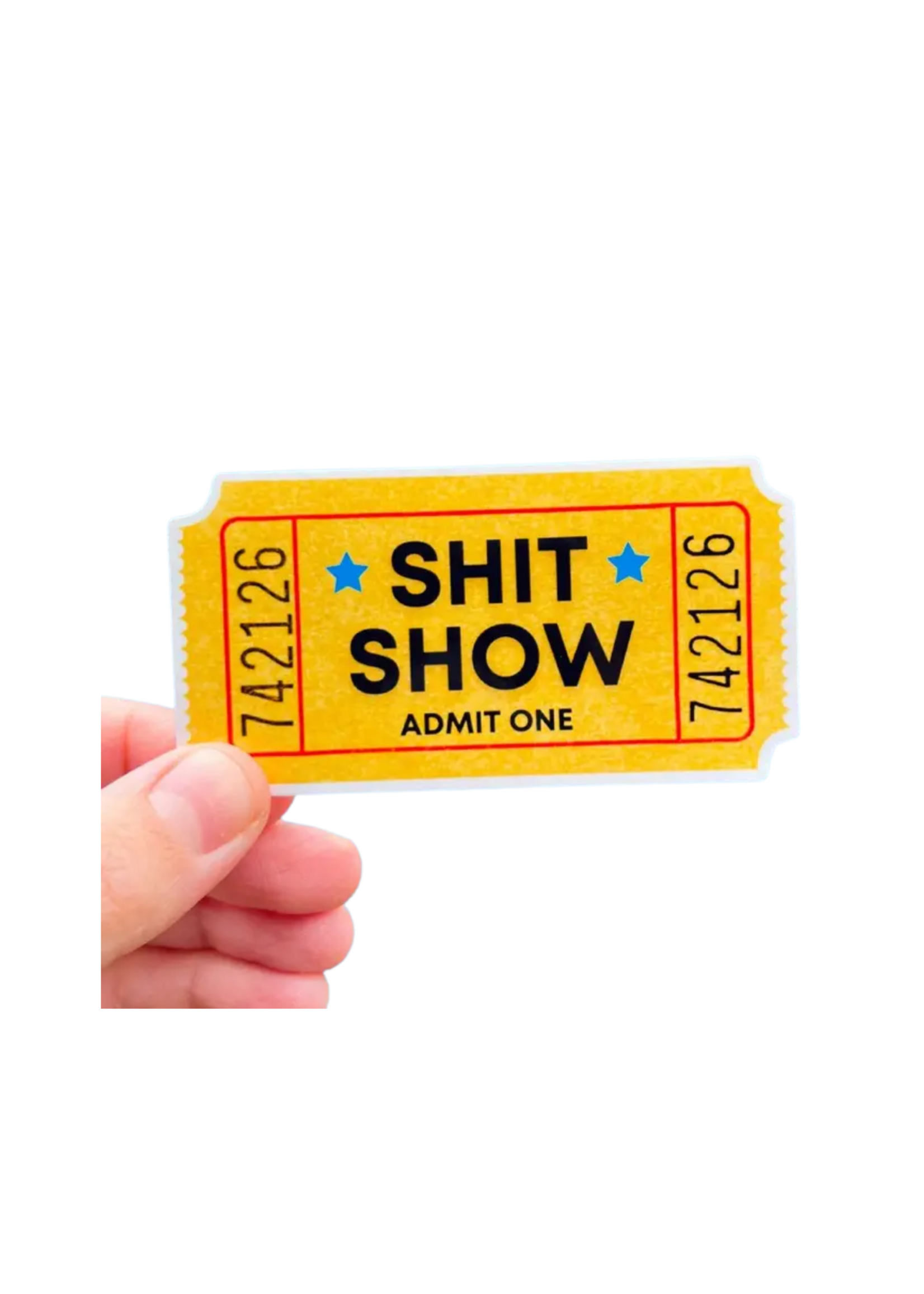 Tiny Baker Creations Shit Show Ticket Sticker