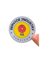 Tiny Baker Creations Service Industry Survivor Sticker