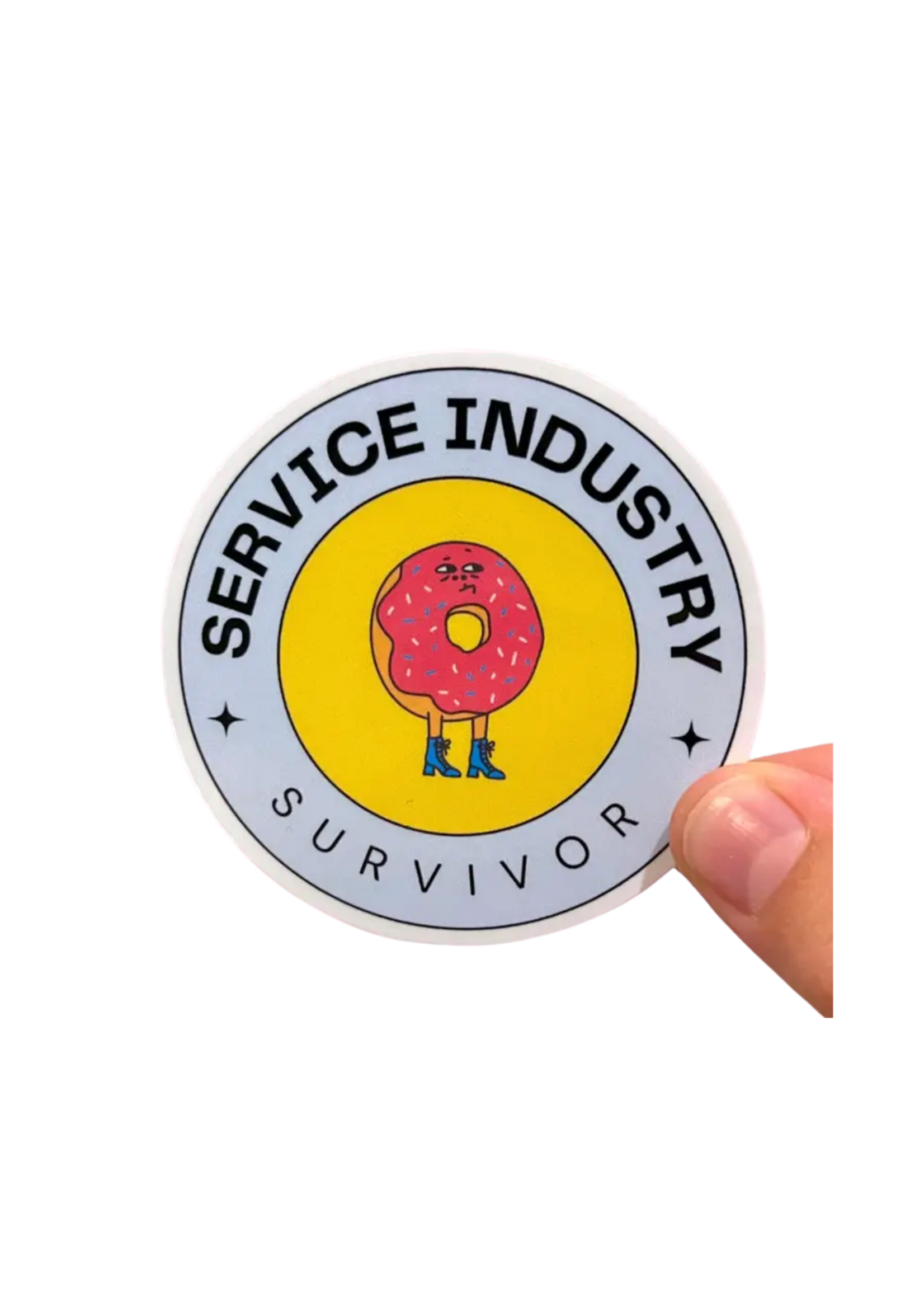 Tiny Baker Creations Service Industry Survivor Sticker