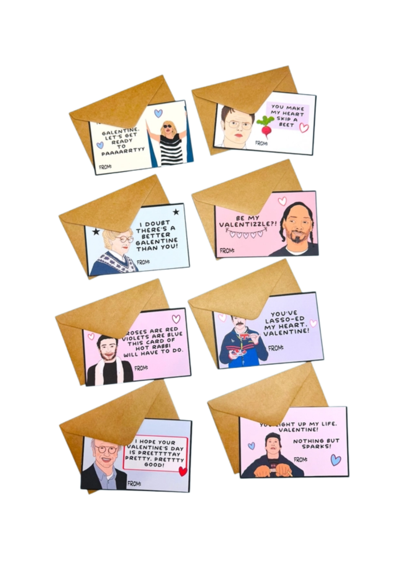 Tiny Baker Creations Pop Culture Mini Valentines - Pack Of 8