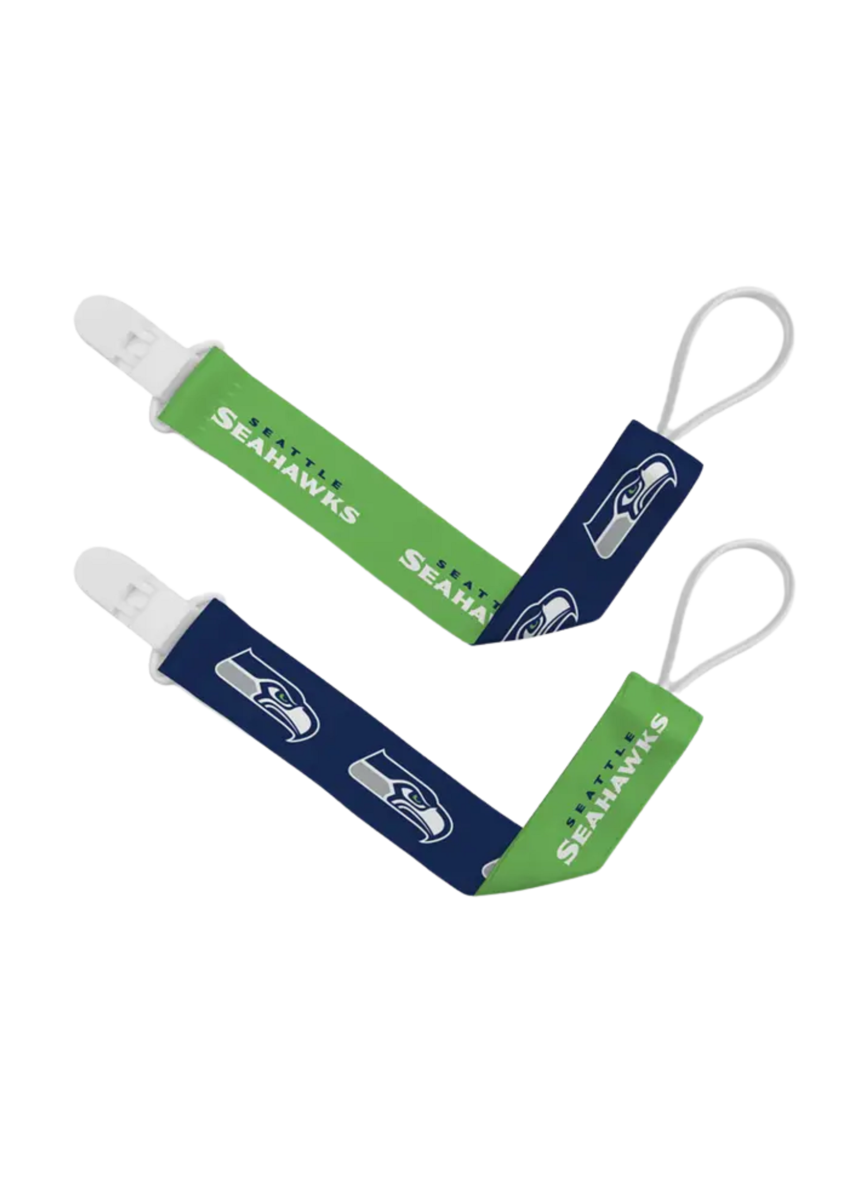 Masterpieces Puzzles Seattle Seahawks - Pacifier Clip 2-Pack