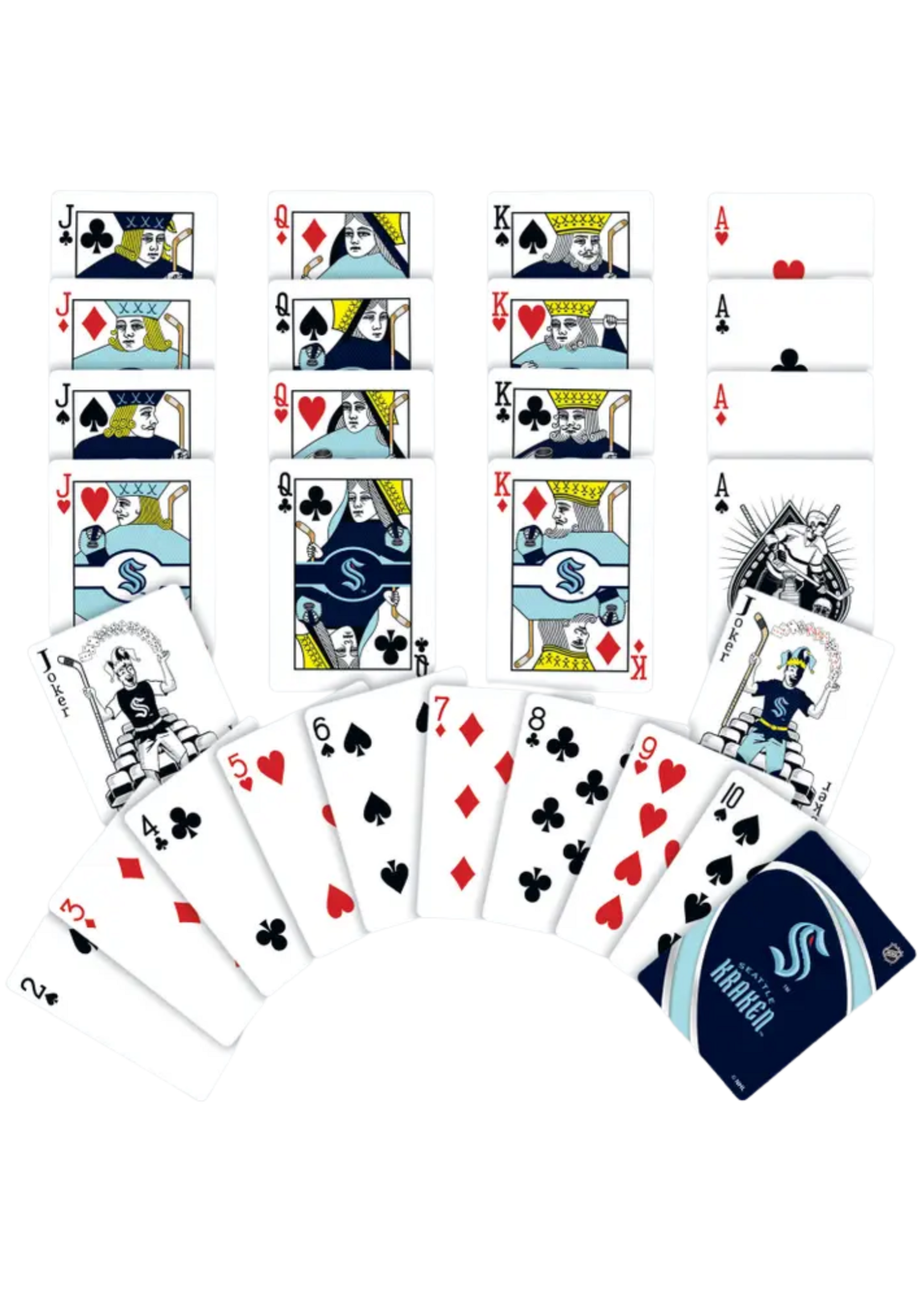 Masterpieces Puzzles Seattle Kraken Playing Cards