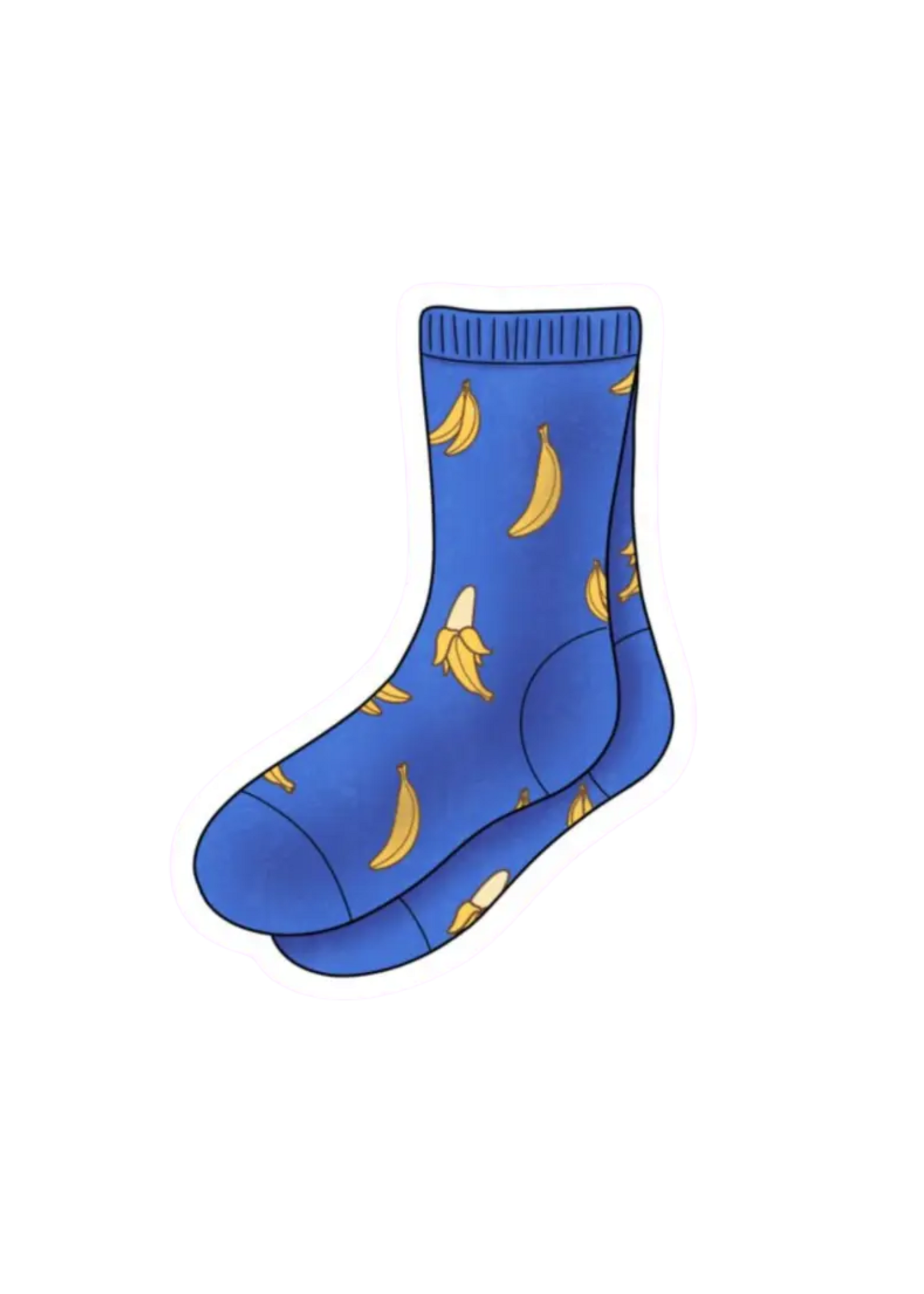 Shadows Of Sunshine Banana Socks Sticker