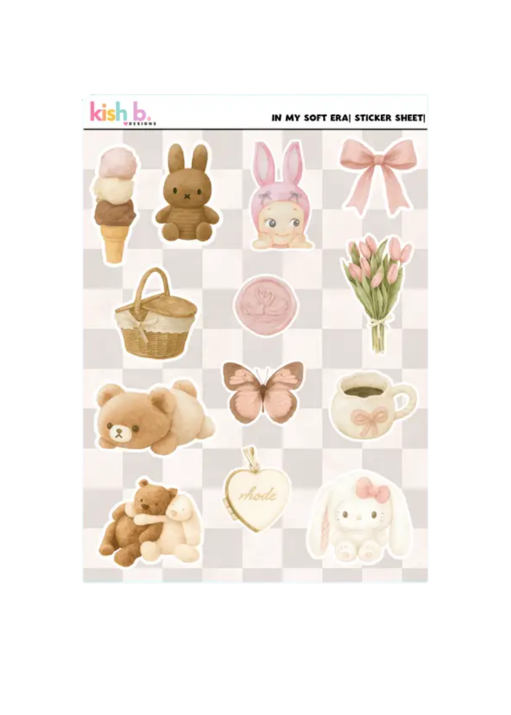 Kish B. Designs In My Soft Era Sticker Sheet