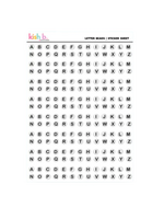 Kish B. Designs Letter Beads Sticker Sheet