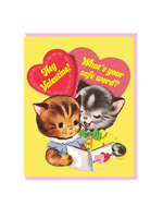 Smitten Kitten Valentine's Day Card - Safe Word