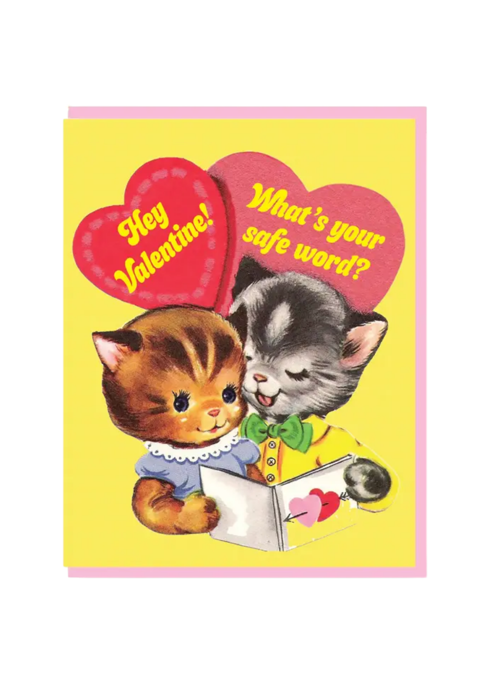 Smitten Kitten Valentine's Day Card - Safe Word