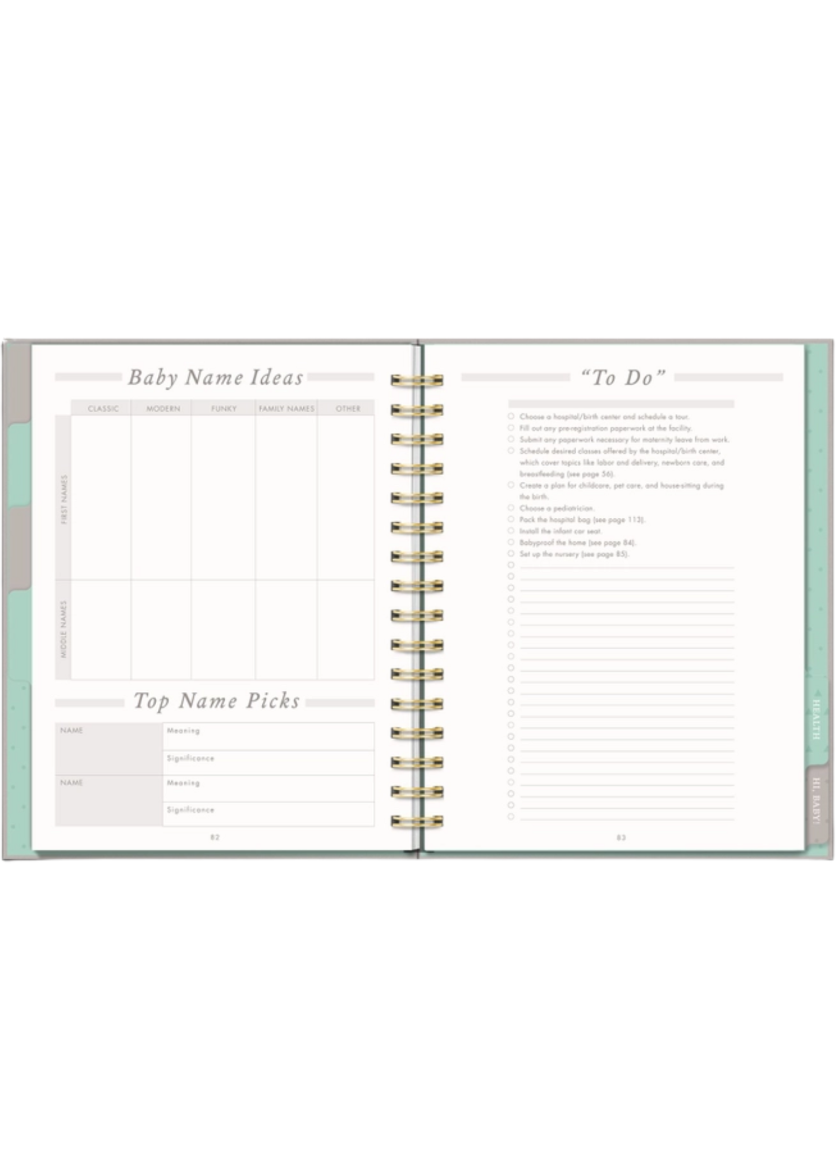 Studio Oh! / Orange Circle Studio Countdown To Baby Planner