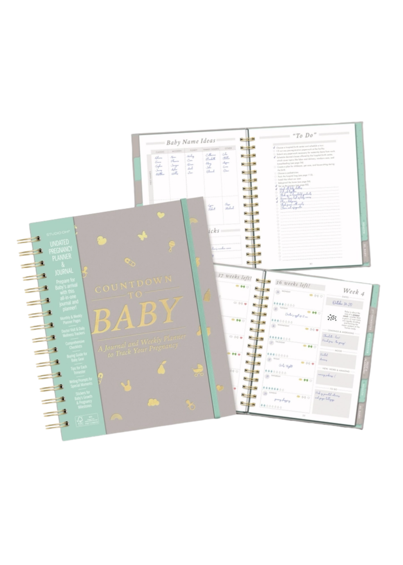 Studio Oh! / Orange Circle Studio Countdown To Baby Planner