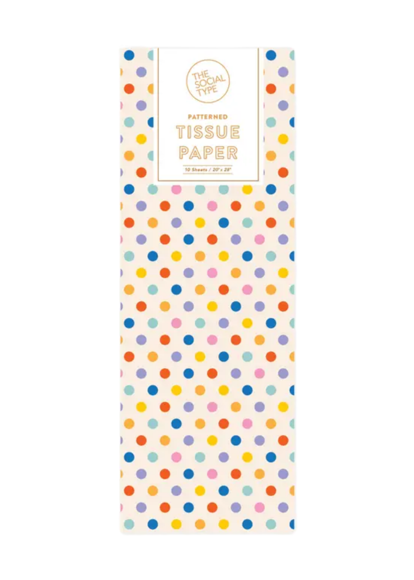 The Social Type Rainbow Confetti Dot Tissue Paper