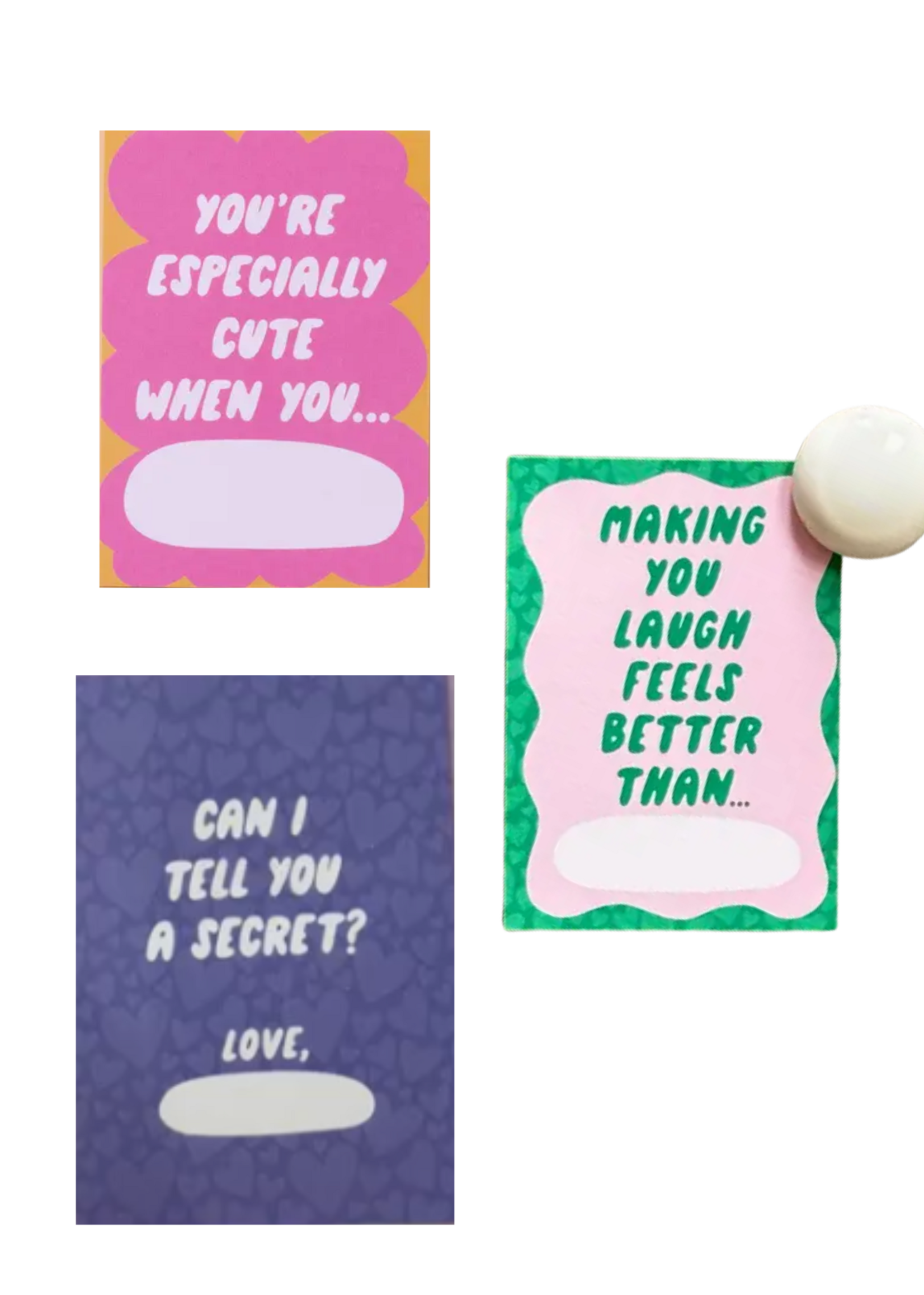 And Here We Are Silly Little Love Notes - 40 Prompted Notes