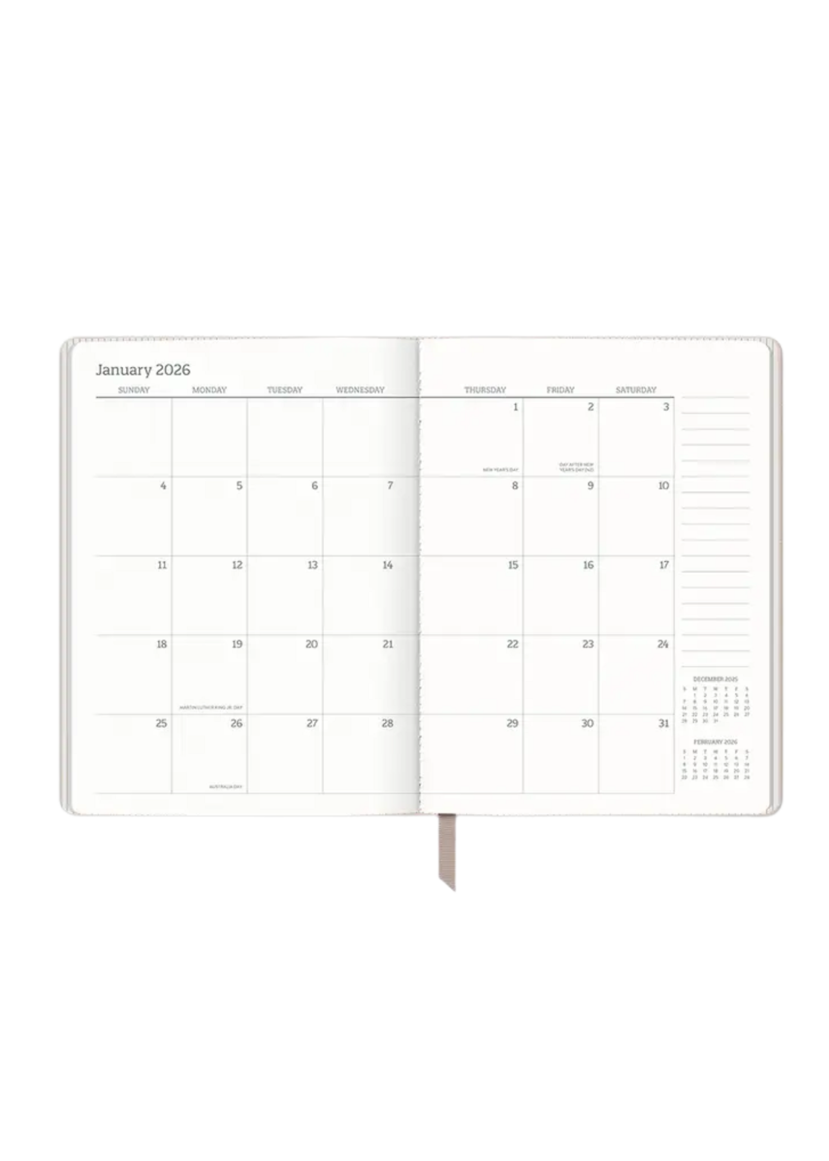 Studio Oh! / Orange Circle Studio Desert Taupe Large Weekly/Monthly 2026 Planner