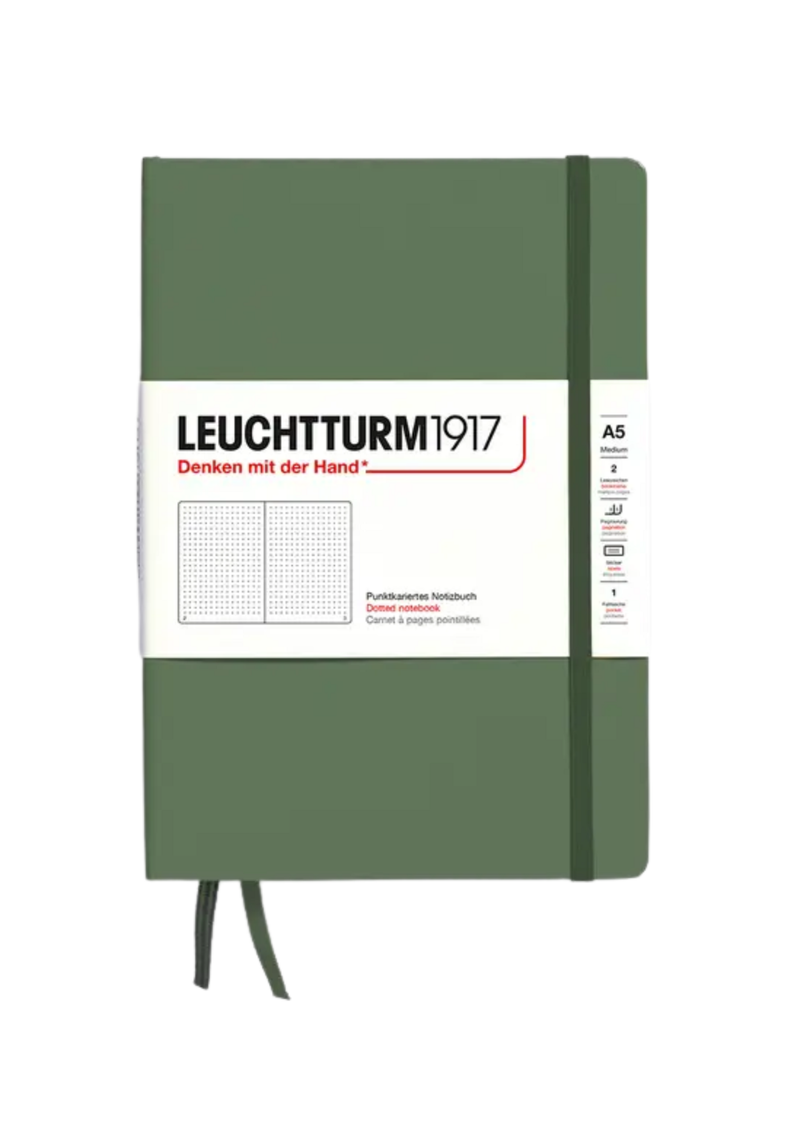LEUCHTTURM1917 A5 Dotted Hard Cover Notebook