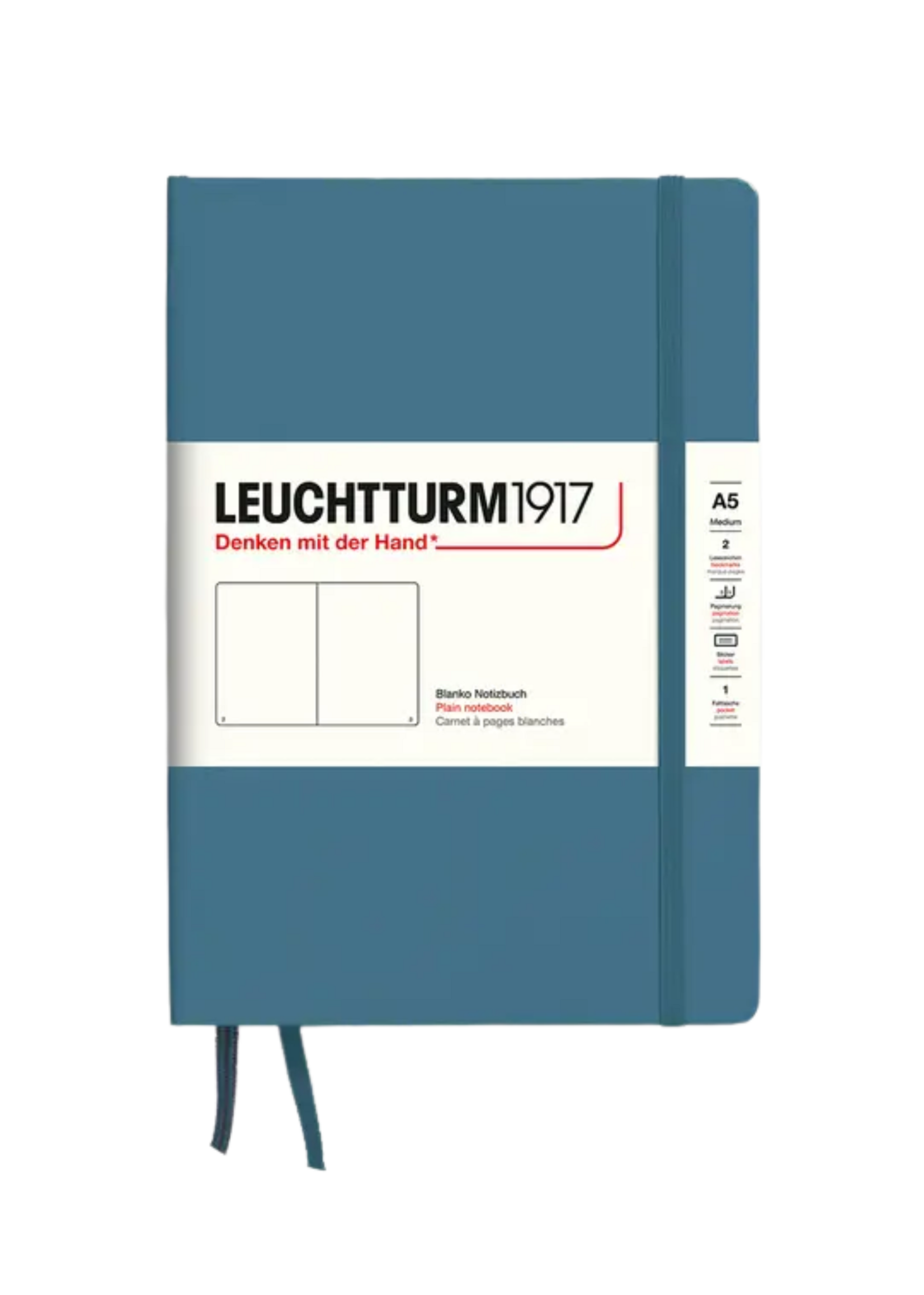 LEUCHTTURM1917 A5 Blank Hard Cover Notebook