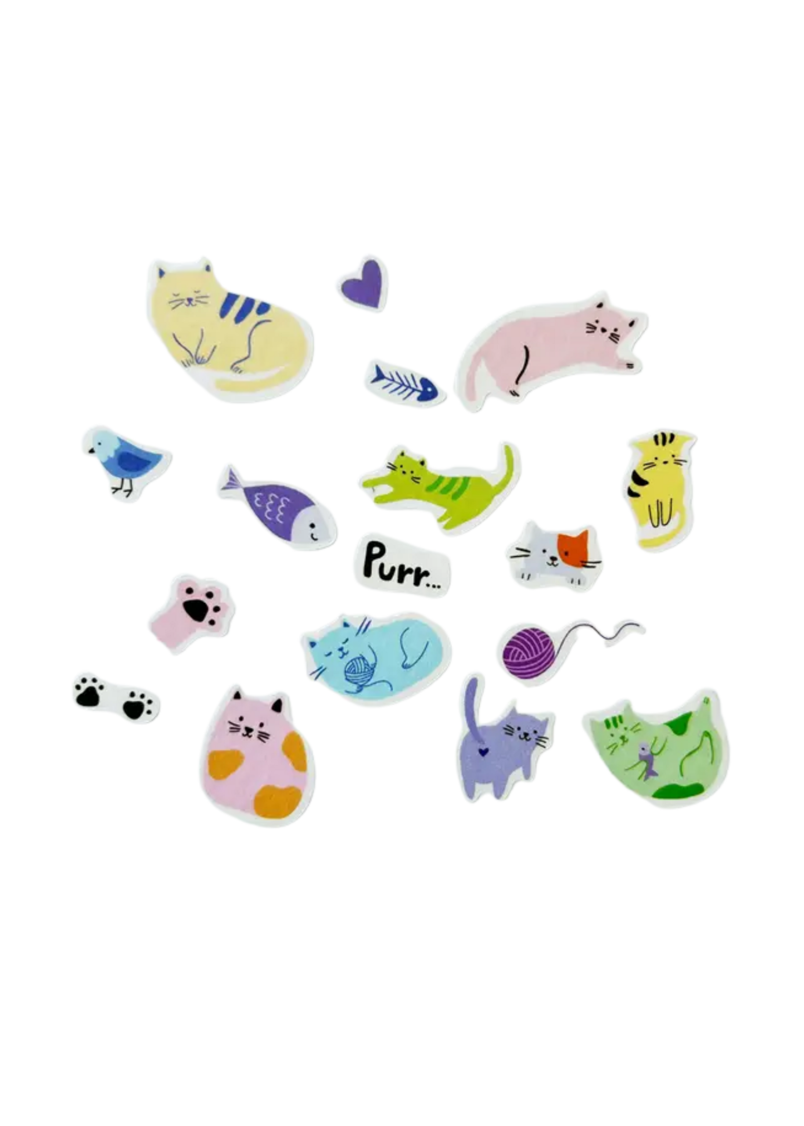 Girl of All Work Cats Jumble Washi Stickers