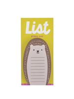 Girl of All Work Hedgehog List Pad